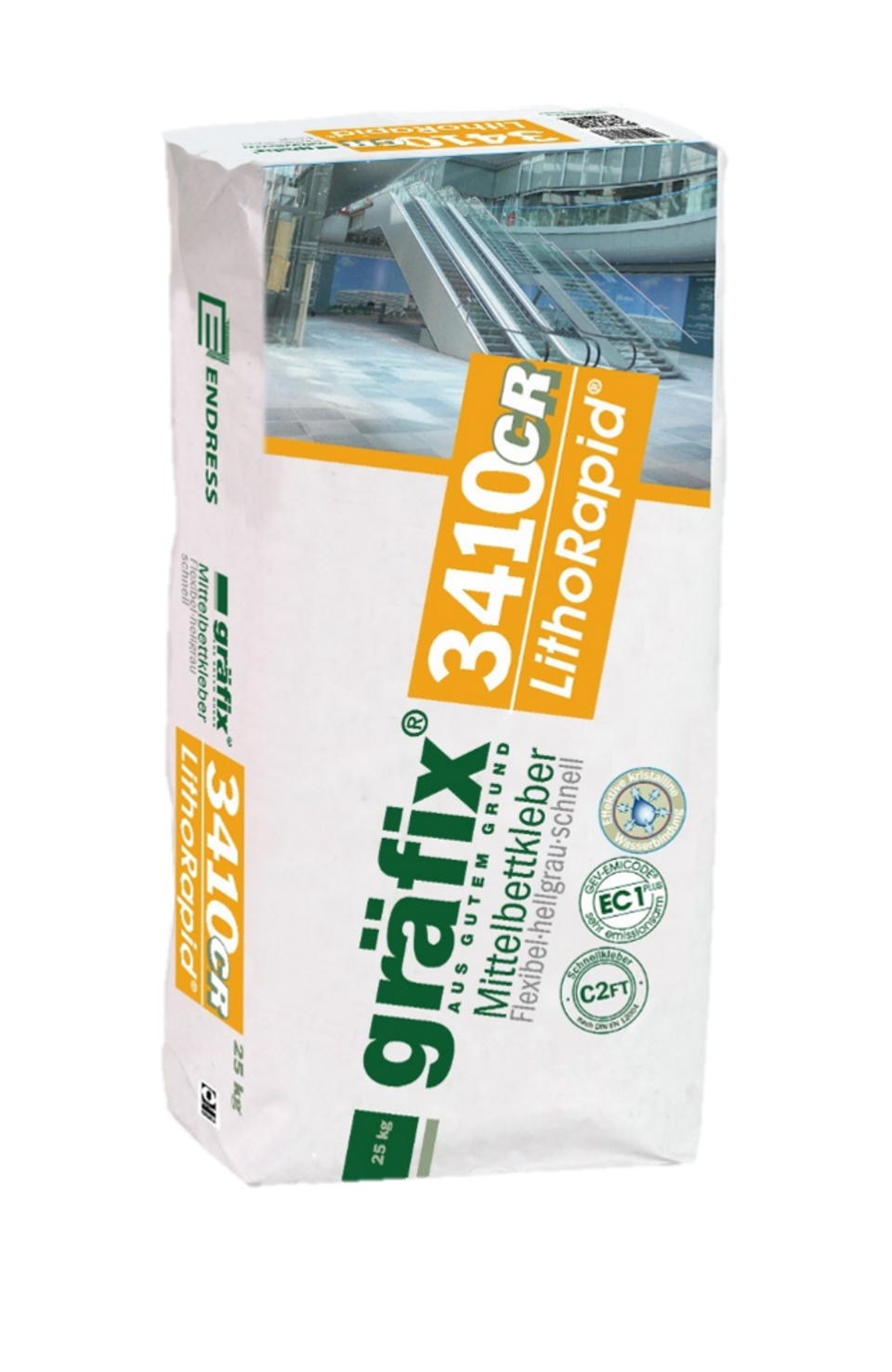 gräfix 3410 CR Flexibler Mittelbettkleber schnell grau 25 kg